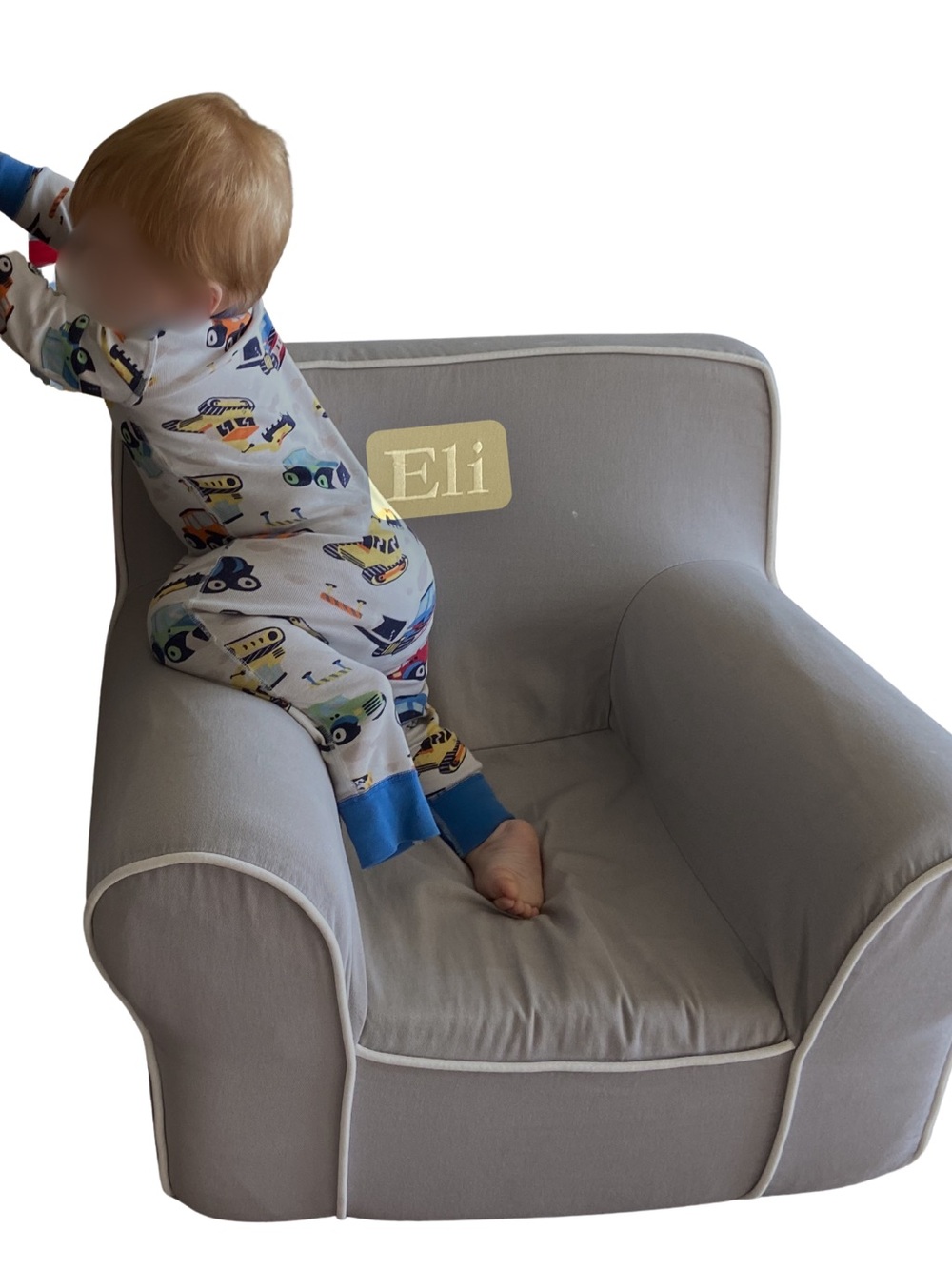 Pottery Barn Kids anywhere chair COVER ONLY (personalized for ELI)